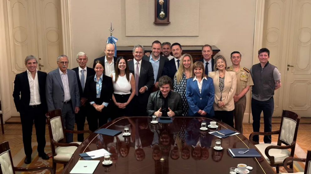 Reunión en Casa Rosada.