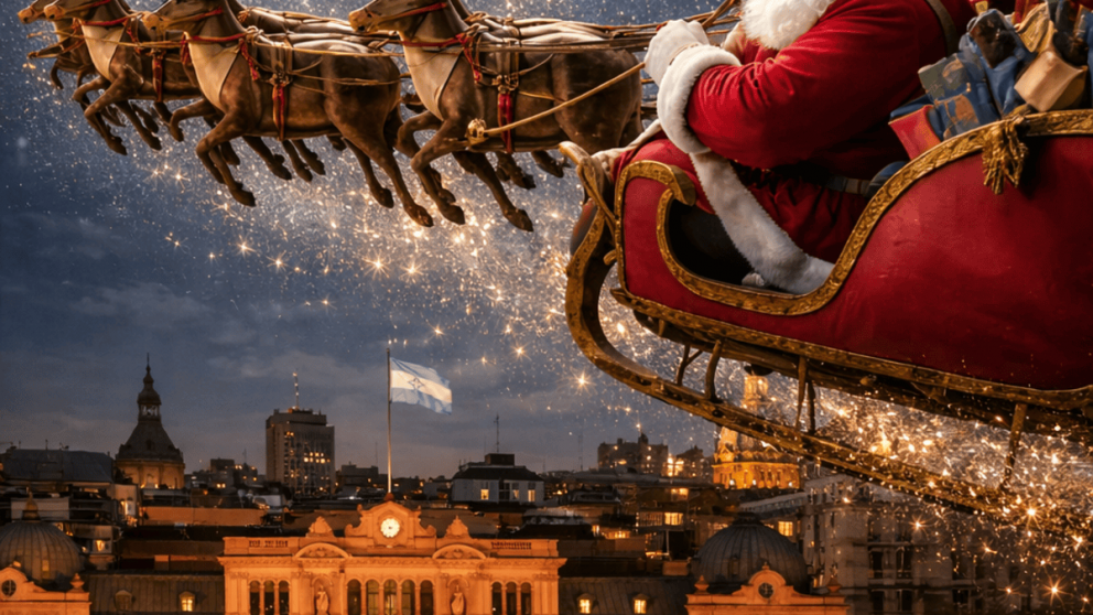 El saludo de Papa Noel a las FFAA