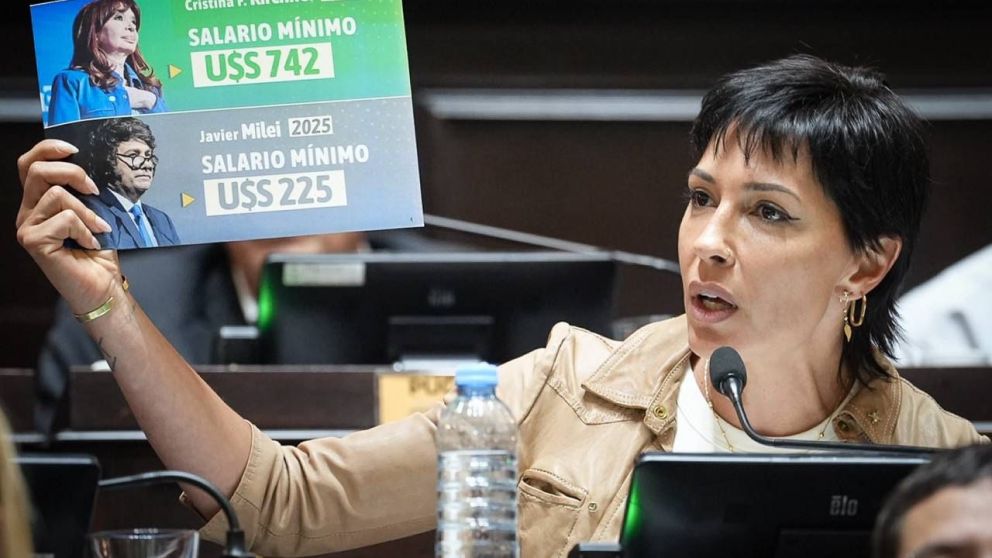 “Esto no es una modernización, es una estafa a los trabajadores”, dijo Mayra Mendoza al repudiar la reforma laboral.
