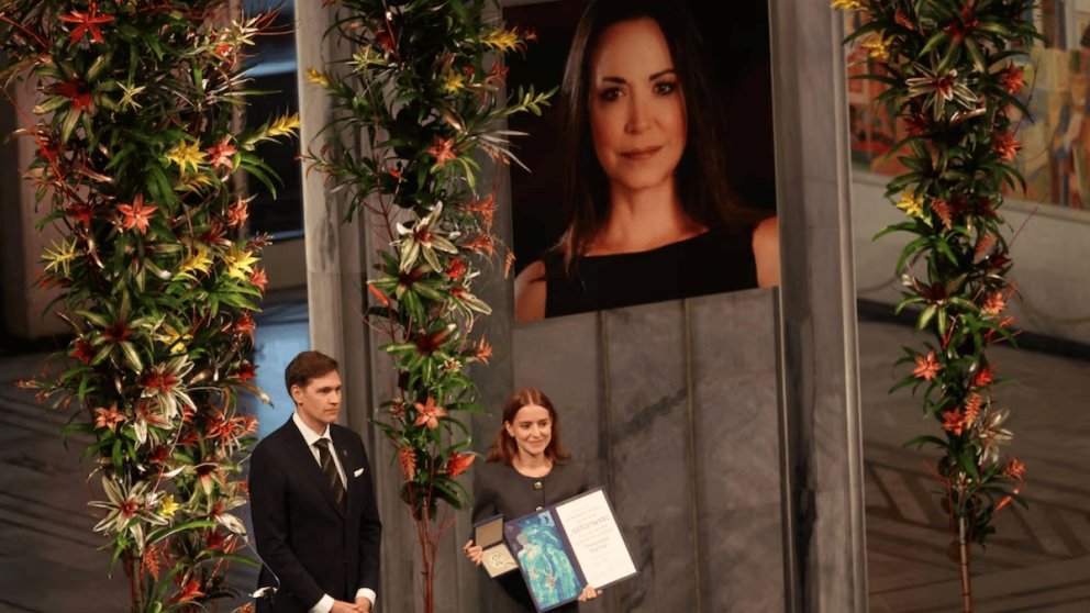 María Corina Machado fue reconocida con el Premio Nobel de la Paz 2025 por su "incansable labor en la promoción de los derechos democráticos del pueblo venezolano"