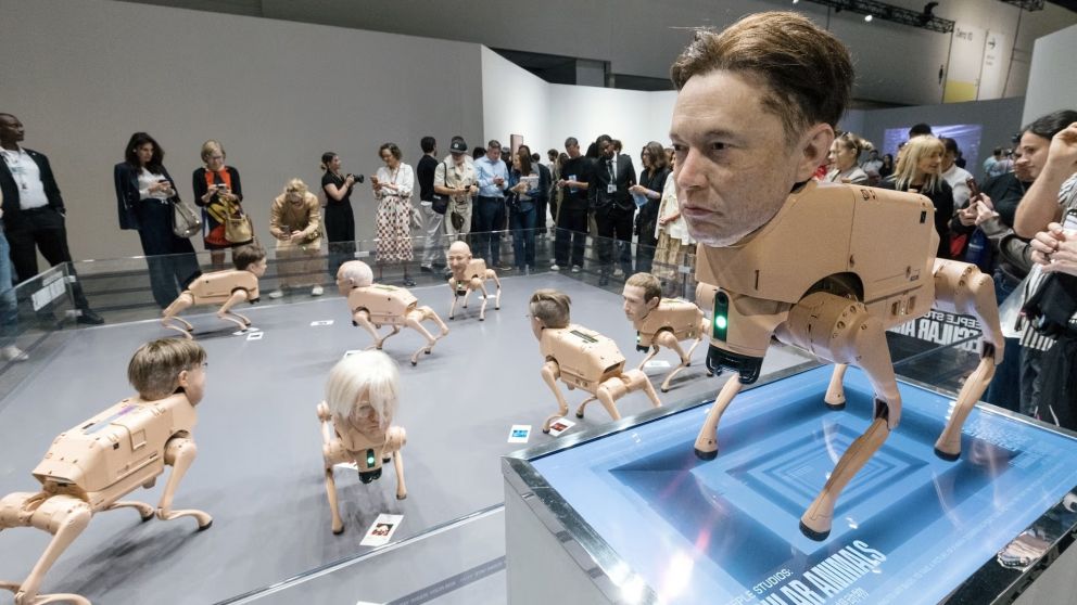 Los perros robots tienen cabezas hiperrealistas de Elon Musk, Andy Warhol y Mark Zuckerberg, entre otros