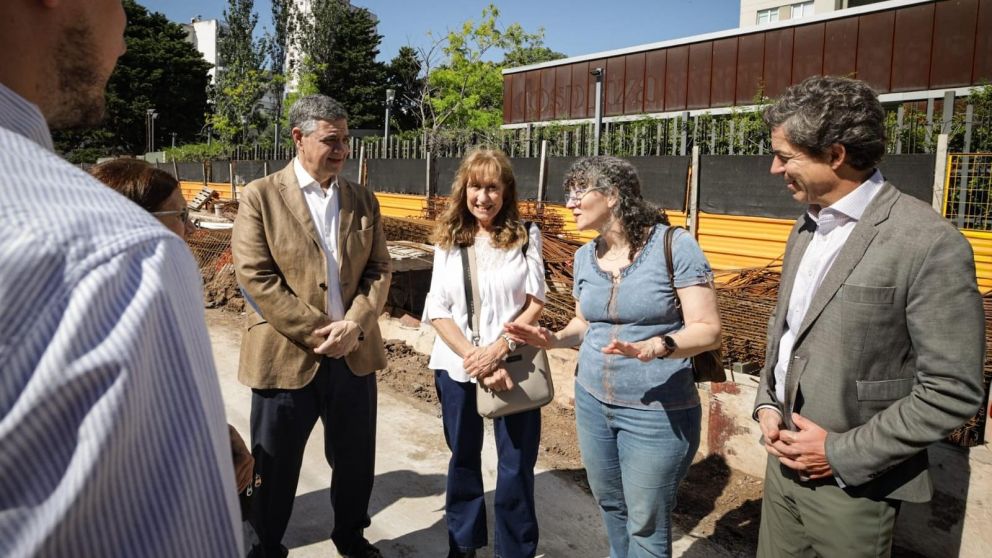 El jefe de Gobierno porteño, Jorge Macri, y el ministro de Movilidad e Infraestructura, Pablo Bereciartua, supervisaron la obra.