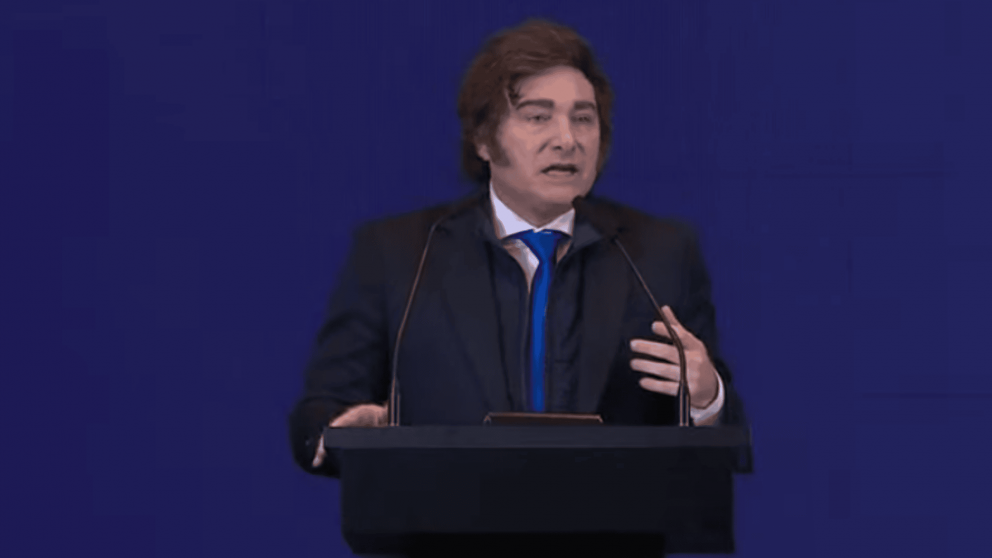 Javier Milei en La Rural.