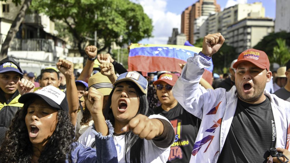 Movilizaciones en Caracas reclaman la liberación de Nicolás Maduro