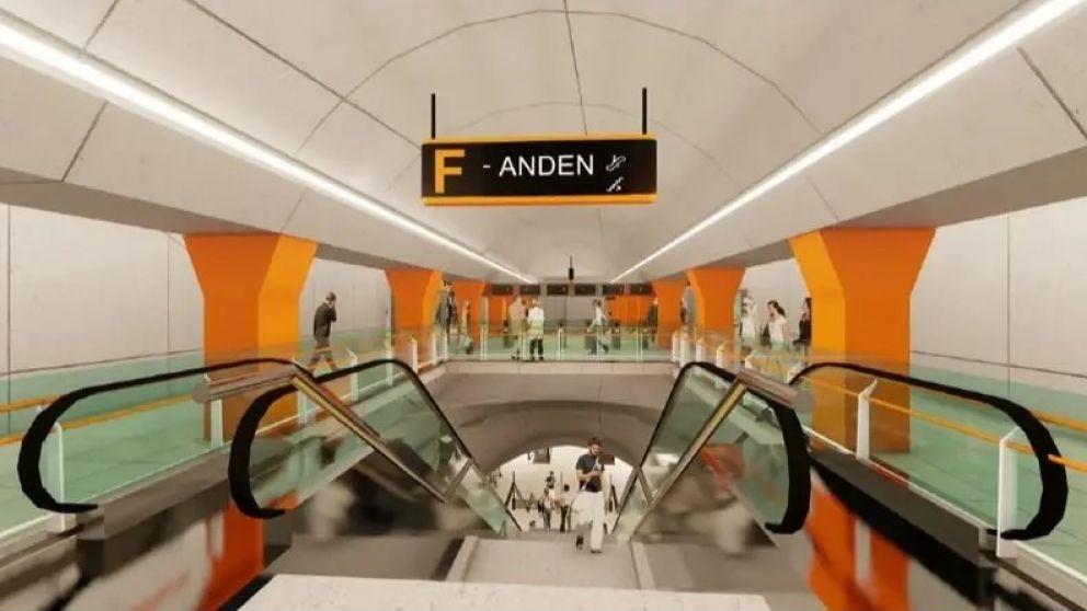 La línea F unirá la estación de trenes de Palermo del ramal San Martín con la estación Plaza Constitución