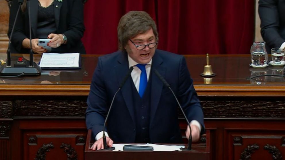 El discurso de Javier Milei estuvo marcado por la confrontación política y la defensa económica