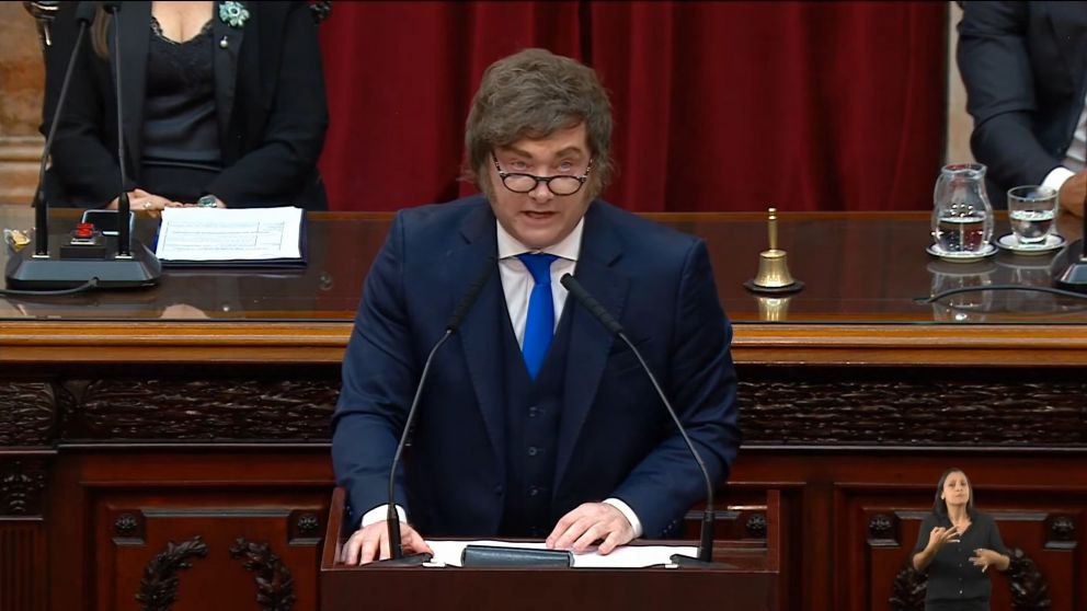 Milei abrió las sesiones ordinarias del Congreso