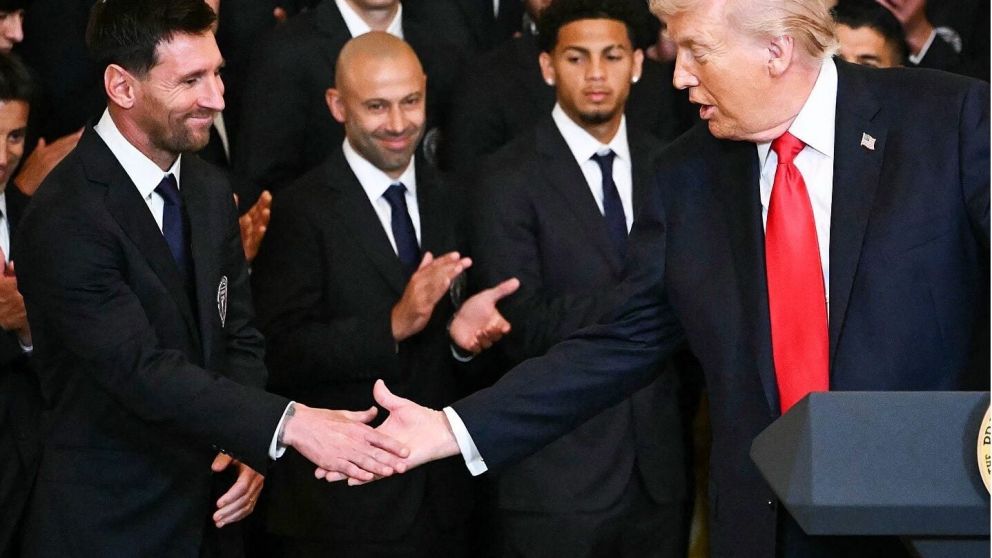 Trump recibi� a Lionel Messi y al plantel de Inter Miami en la Casa Blanca