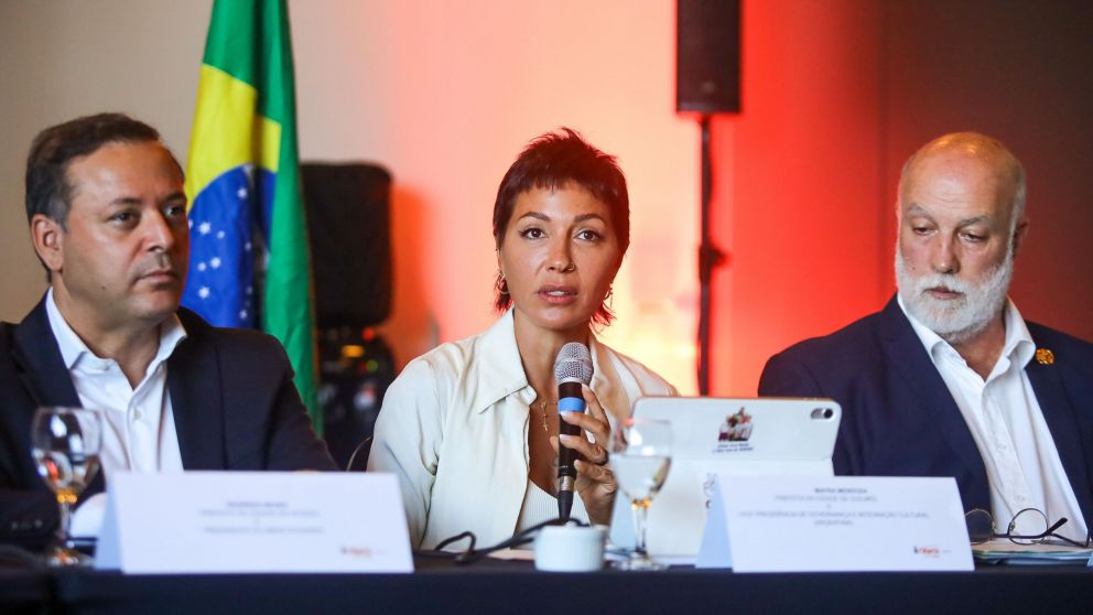 Mayra Mendoza gestiona fondos en Brasil para obras hídricas en los arroyos San Francisco-Las Piedras