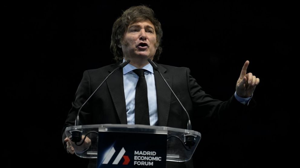 Javier Milei se encargó del discurso de cierre y recibió el premio Ludwig von Mises en el Madrid Economic Forum