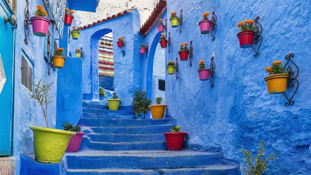 Chefchaouen, en el norte de Marruecos, está considerada como la ciudad azul más bonita del mundo