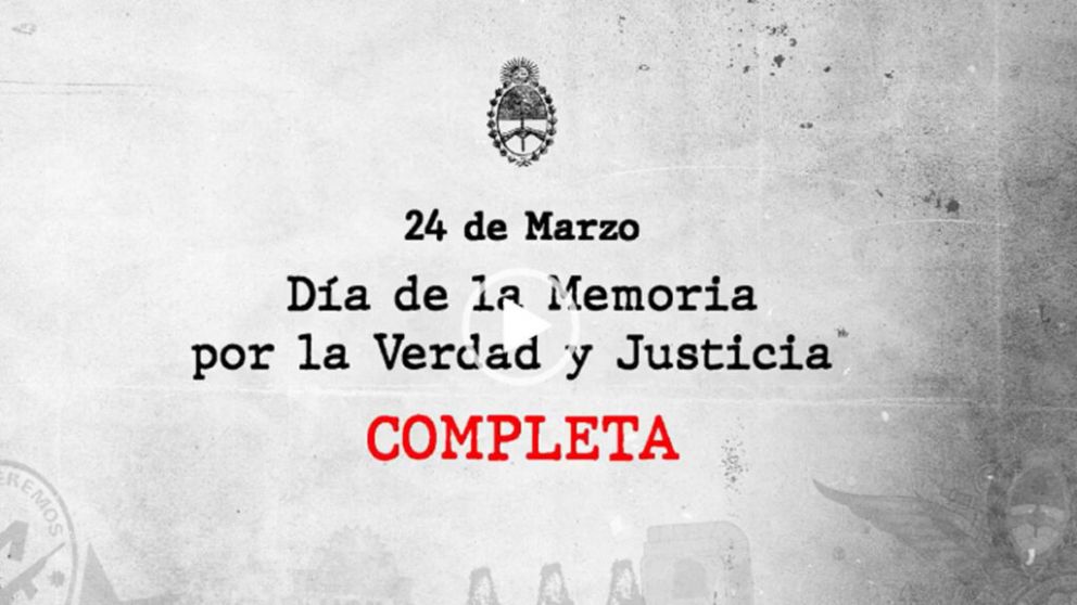 El Gobierno publicó un anticipo del video sobre el 24 de marzo