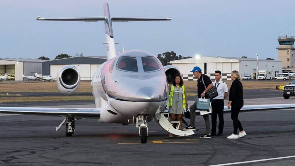 El avión privado partió el 12 de febrero desde el Aeropuerto de San Fernando con destino a Uruguay