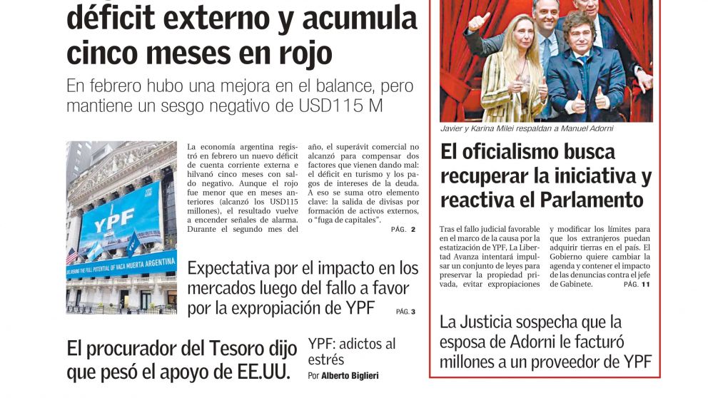 Cuentas en rojo y petroleras en la mira: los temas del día en BAE Negocios