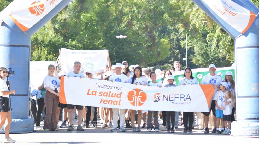 Caminata por la Salud Renal en el Parque General San Martín, Ciudad de Mendoza