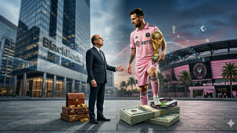 Lionel Messi gana unos 80 millones de dólares al año, el doble que Larry Fink (Imagen generada con Gemini)