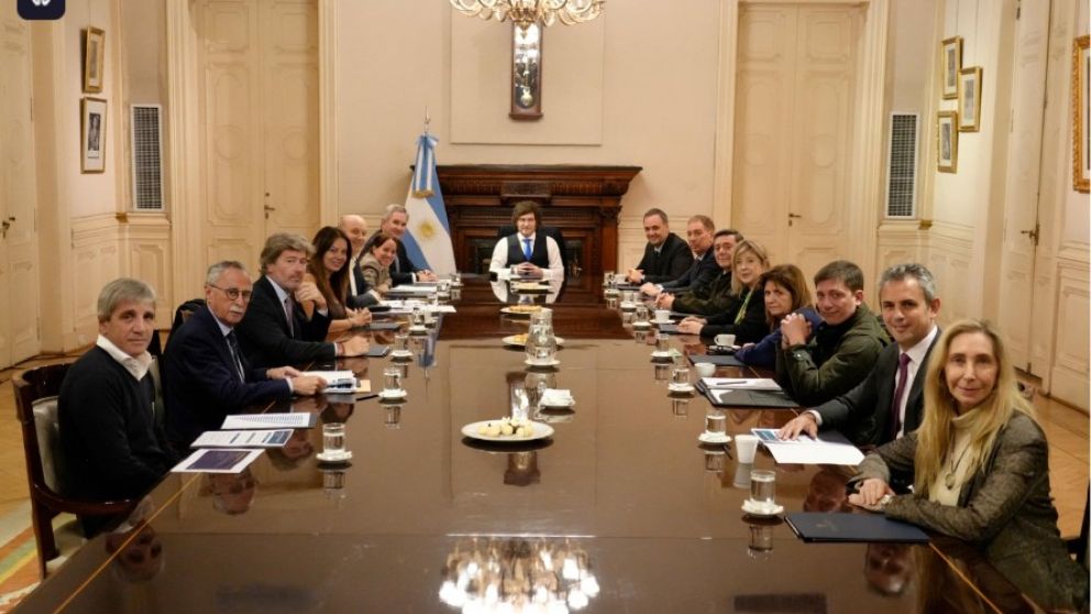 La última reunión de gabinete en la Casa Rosada