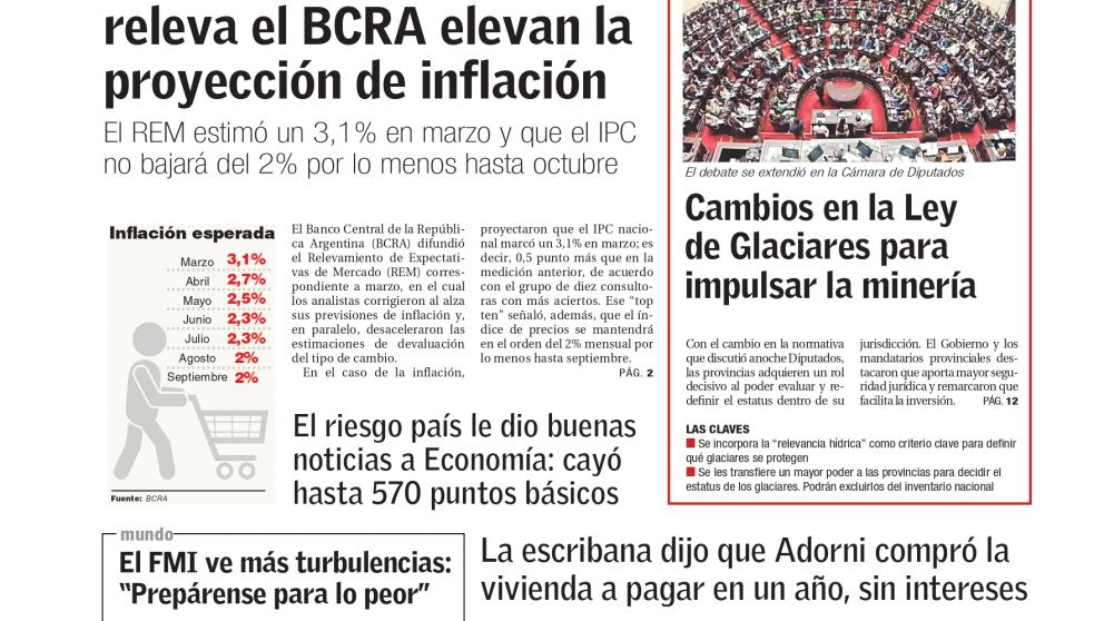 La tapa del d�a en BAE Negocios
