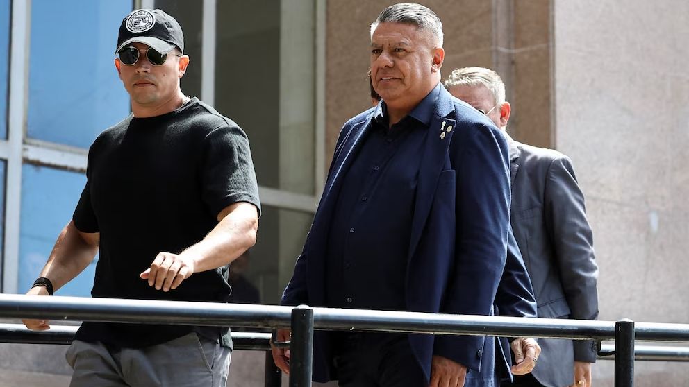 Claudio "Chiqui" Tapia en la declaración indagatoria en tribunales.