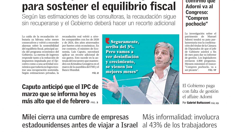 Econom�a profundiza el ajuste, con un IPC que va en ascenso: los temas del d�a en BAE Negocios