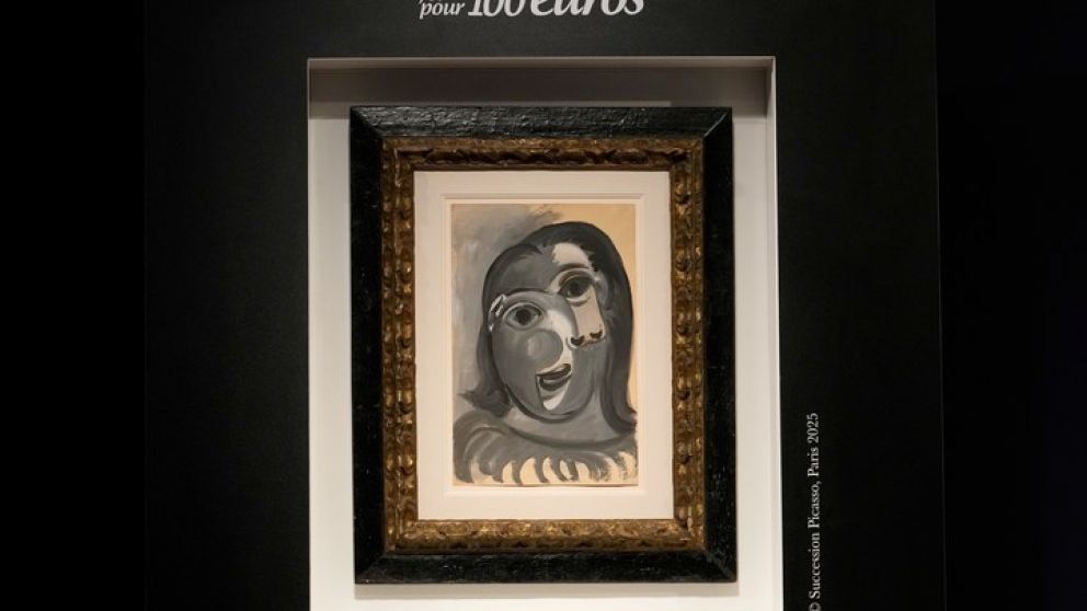 Un francés ganó un cuadro de Picasso valuado en un millón de euros tras comprar un ticket de 100 euros en una rifa benéfica para investigar el Alzheimer