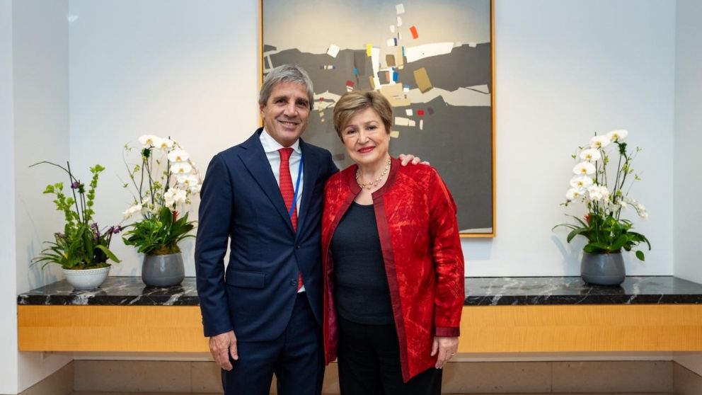 El ministro de Economía se reunió con Kristalina Georgieva en Washington.