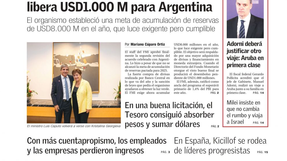 Nuevo pr�stamo del FMI y complicaciones para Adorni: los temas del d�a en BAE Negocios