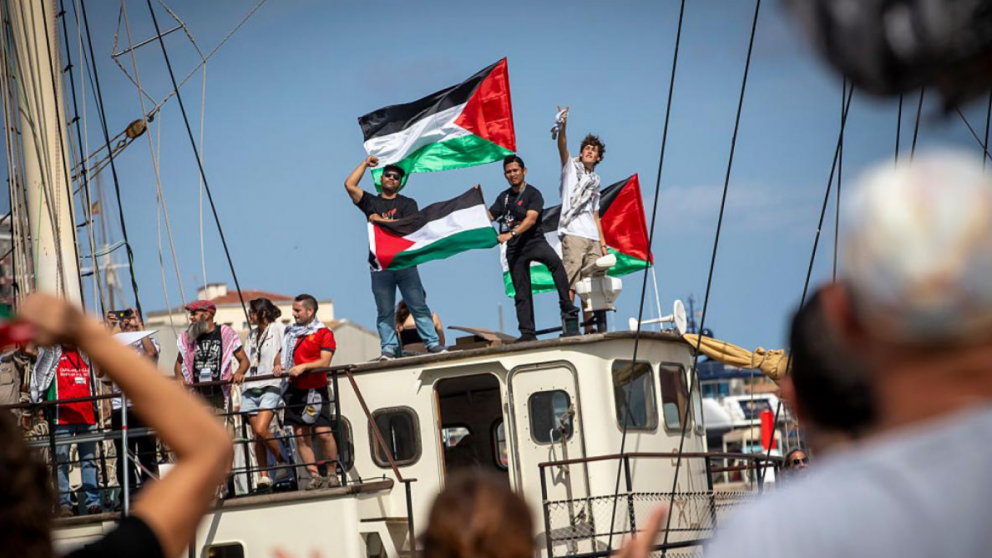 El objetivo de la misión es ingresar a Gaza para entregar asistencia humanitaria