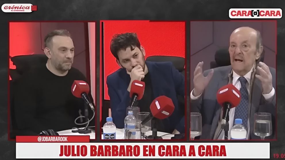 Barbaro pasó por "Cara a Cara" en el streaming de Crónica