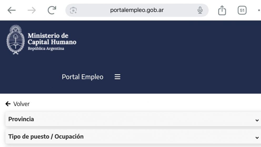 Las personas interesadas pueden ingresar a Portalempleo.gob.ar y postularse