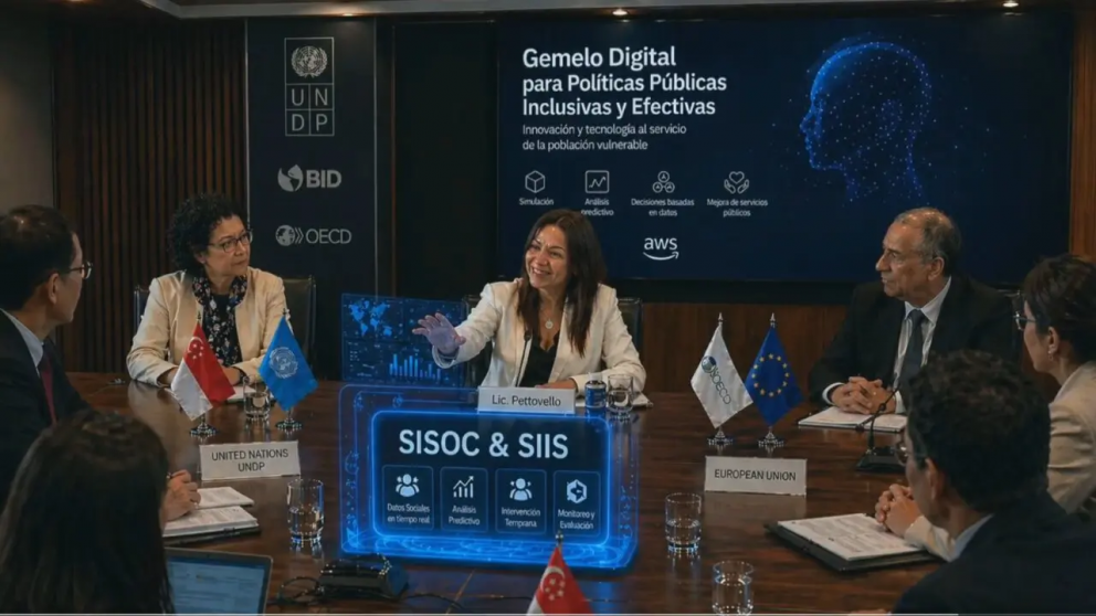 Sandra Pettovello presentó el "Gemelo Digital Social", la herramienta de inteligencia artificial que analizará datos estatales para proyectar políticas públicas.