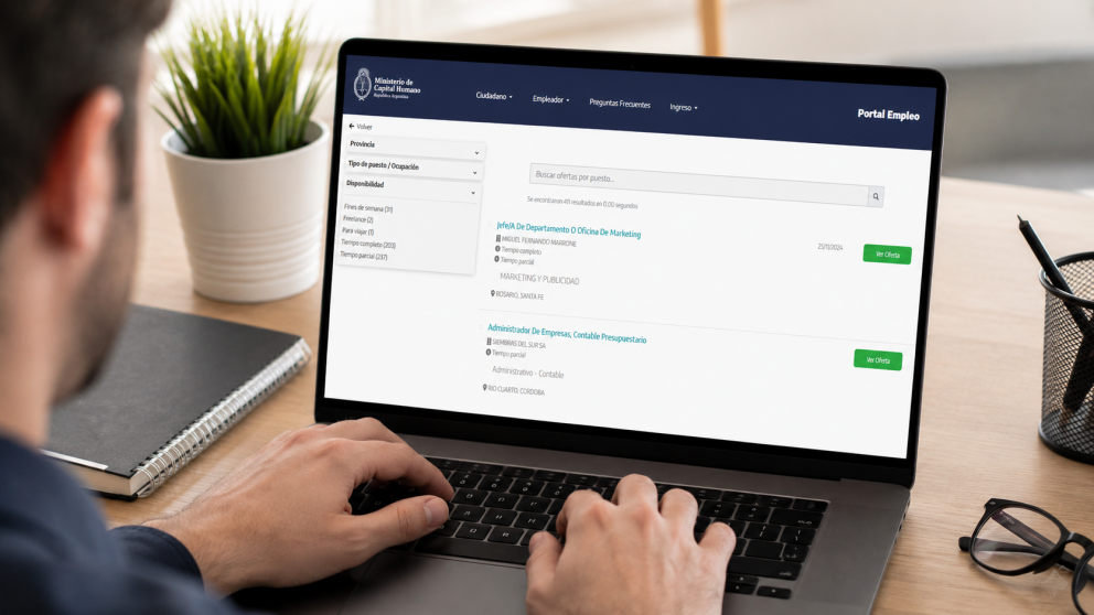 Todas las ofertas laborales pueden encontrarse en el Portal Empleo de Capital Humano