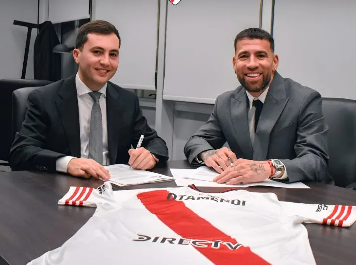 Nicolás Otamendi, el primer paso de la reconstrucción de River