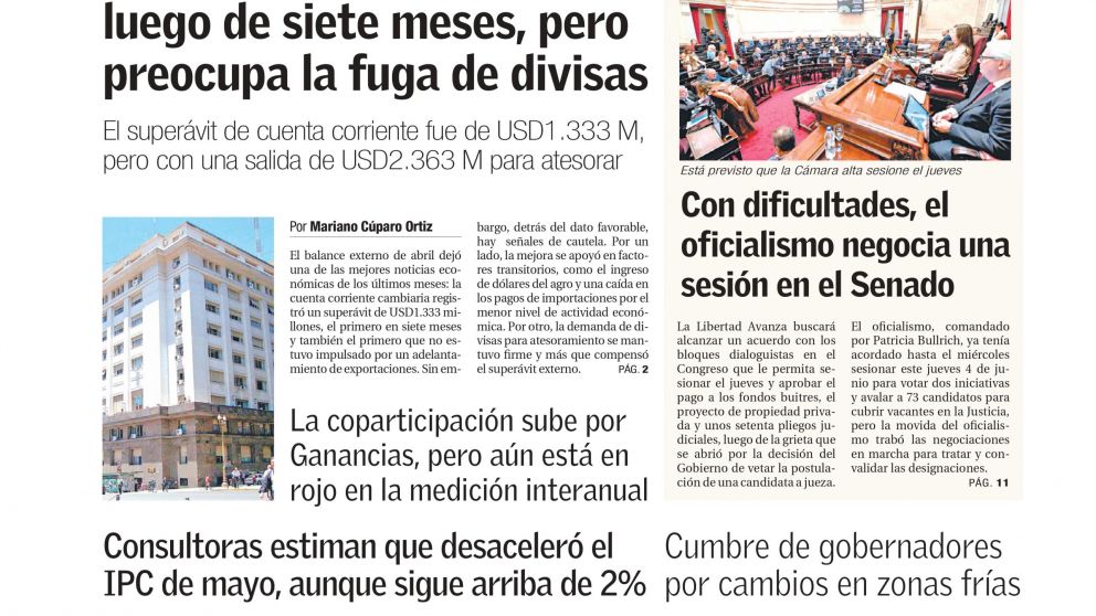 Primer superávit cambiario en meses y expectativas de desinflación para mayo: los temas del día en BAE Negocios