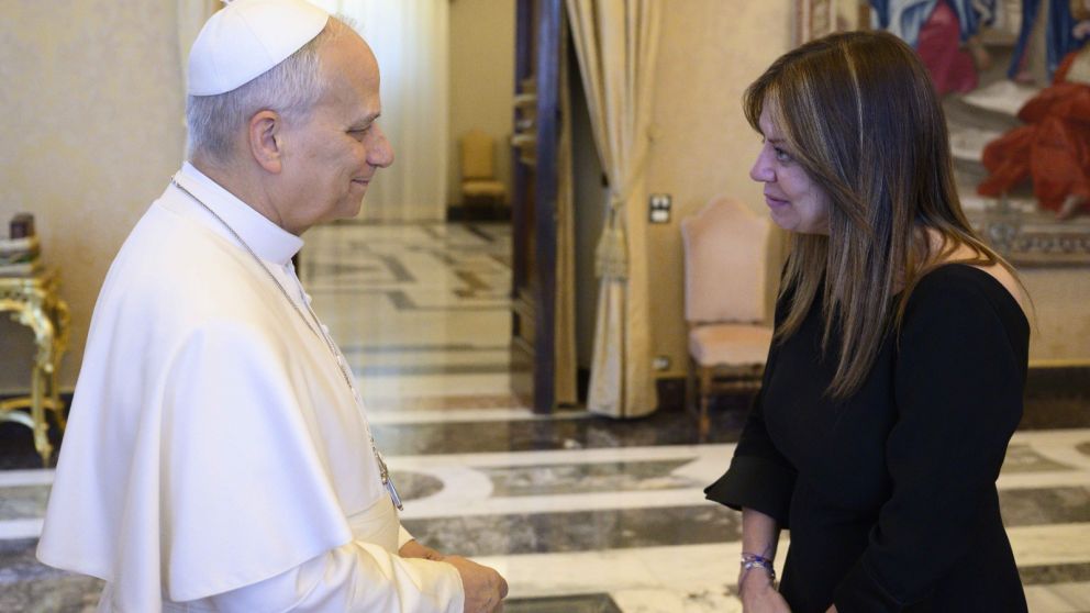 Sandra Pettovello se reuni� con el papa Le�n XIV en el Vaticano