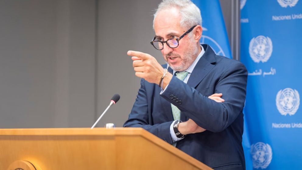 St�phane Dujarric, portavoz del secretario general de la ONU