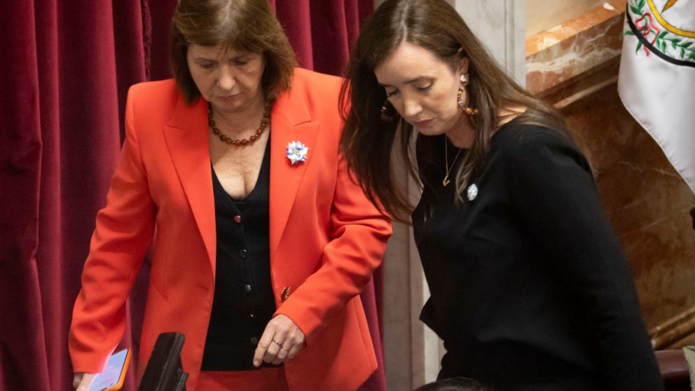 La sesi�n hab�a arrancado enredada y dej� a Victoria Villarruel y Patricia Bullrich en el centro de la tensi�n oficialista