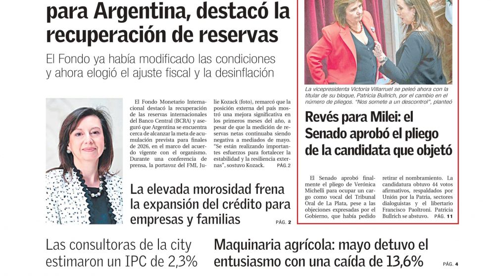 El FMI celebr� la acumulaci�n de reservas, pero los n�meros siguen en rojo: los temas del d�a en BAE Negocios