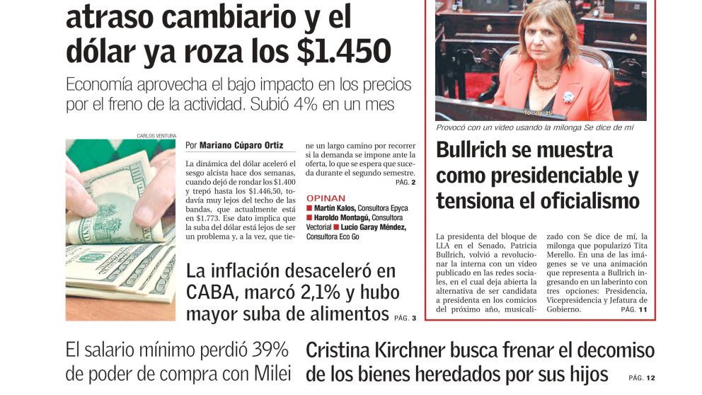 Econom�a corrigi� el atraso cambiario y desaceler� la inflaci�n porte�a: los temas del d�a en BAE Negocios