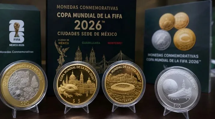 México lanzó monedas especiales por el Mundial 2026