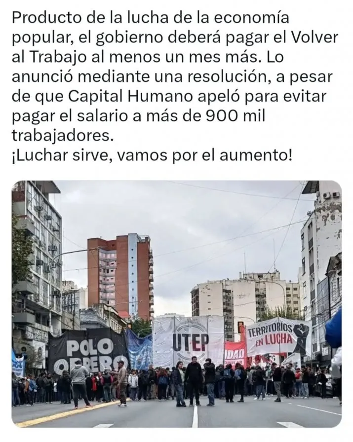 Aseguran que se paga Volver al Trabajo en julio: monto total